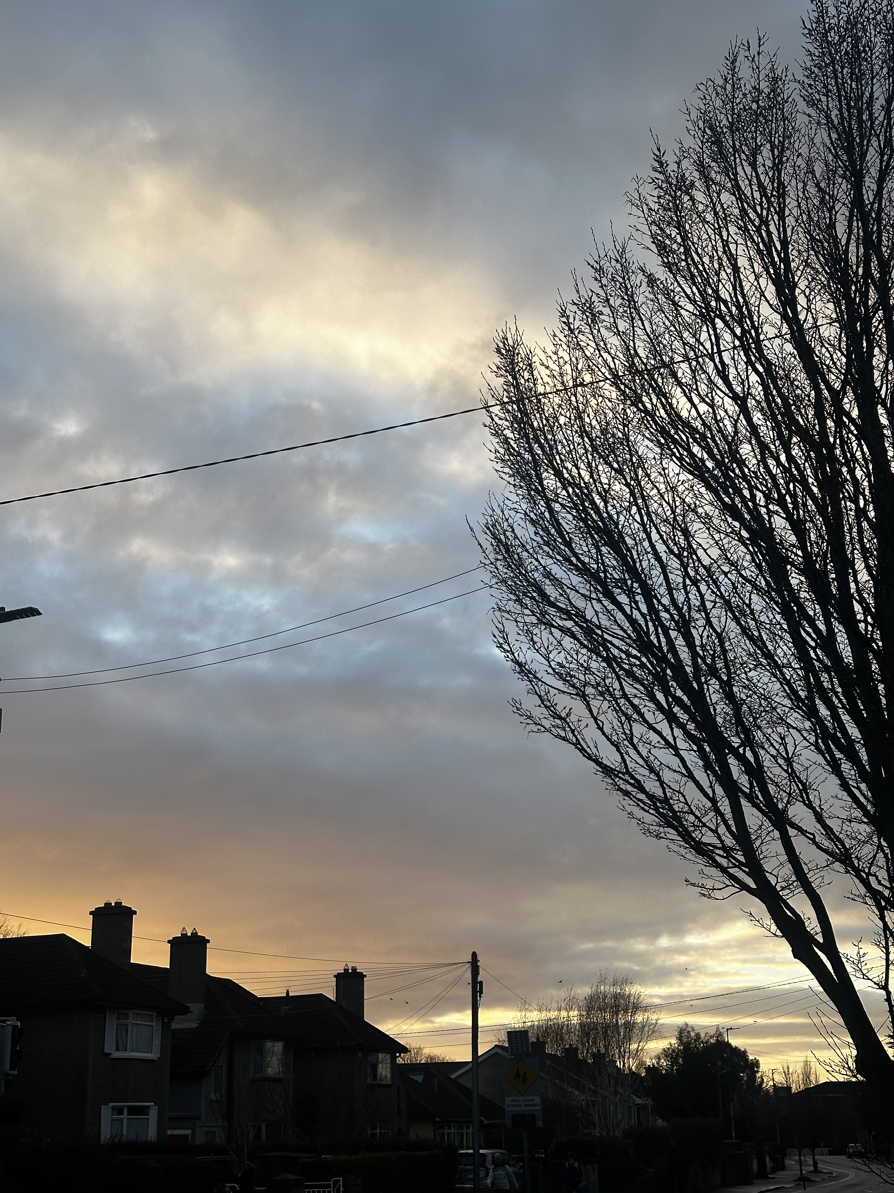 Dublin suburb. That sky happened on a Tuesday.